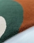Tapete Stone | Nylon | Bordas Orgânicas | Bege, Terracota e Verde Escuro Econyl