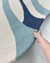Tapete Vênus | Nylon | Bordas Orgânicas | Off-White, Azul Petróleo e Tiffany Econyl na internet
