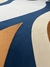 Tapete Rio-Açu | Bordas Orgânicas | Veludo Terracota, Bege, Azul Marinho e Granito - comprar online