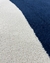 Imagem do Tapete Kurve® | Nylon | Bordas Orgânicas | Caramelo, Azul Marinho, Off-White e Tiffany Econyl