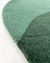 Imagem do Tapete Sea | Nylon | Bordas Orgânicas | Caramelo, Verde Escuro e Verde Bandeira Econyl