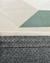 Tapete Optik | Veludo | Fundo Off-White, detalhes em Verde Claro, Verde Menta, Granito e Bege Gold - Revenda Tapetes São José