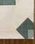 Tapete Optik | Veludo | Fundo Off-White, detalhes em Verde Claro, Verde Menta, Granito e Bege Gold