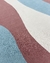 Imagem do Tapete Quarto Infantil Redondo | Econyl | Rosé, Tiffany e Off-White | Coleção Wave