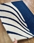 Tapete Vale | Nylon | by Maria Salete | Azul Marinho e Off-White Econyl - comprar online