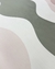 Tapete Wave | Bordas Orgânicas | Efeito Estonado | Rosa Claro, Rosa Bebê, Off-White e Verde Musgo - loja online