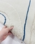 Tapete Cenas | Nylon | Duas Alturas | Off-White e Azul Petróleo Econyl - comprar online