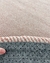 Tapete Mesclado | REDONDO | Nylon | Off-White e Rosé Econyl