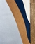 Tapete Rio-Açu | Bordas Orgânicas | Veludo Off-White, Terracota, Azul Marinho e Granito