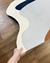 Tapete Rio-Açu | Bordas Orgânicas | Veludo Off-White, Terracota, Azul Marinho e Granito - comprar online