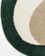 Tapete Quarto Orgânico | Econyl DUAS ALTURAS | Verde, Off-White e Trigo | Coleção Ellos - Revenda Tapetes São José