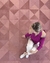 Tapete Triângulos | Veludo Rosé Gold - comprar online