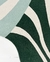 Tapete Sala Orgânico | Econyl | Verde e Off-White | Coleção Cultivo