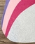 Imagem do Tapete Rainbow | Bordas Orgânicas | Efeito Estonado | Bouclé Capri Magenta, Salmão, Natural, Bege, Azul Petróleo e Marinho