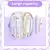 Estuche Escolar Kawaii de Doble Capa | Transparente, Gran Capacidad