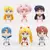 Set de 6 Figuras Mini Sailor Moon – Guardianas Mágicas 7cm