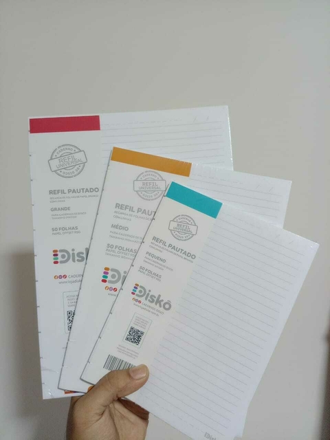 Refil Diskô 50 Folhas Pautadas