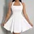 Mia musa todas as estações vestidos femininos moda halter pescoço quadrado pl - La Vita Elegante