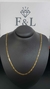 Corrente Piastrine 3mm Banhada a Ouro 18k - comprar online