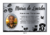 Placa para Túmulo 40x60 Aço Inox com 1 Foto em Porcelana