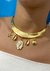 Colar luxo dourado