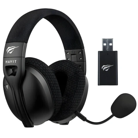 Headset Gamer Havit Fuxi H5 Fone de Ouvido Sem Fio Tri-mode Bluetooth 5.4 Low Latency 30ms Driver 50mm