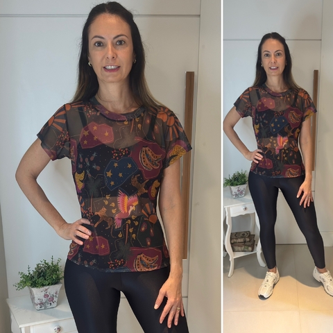 Camiseta em Tule - Inspiração Farm