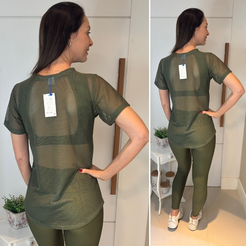 Camisetão Mullet em Tela - Verde Militar