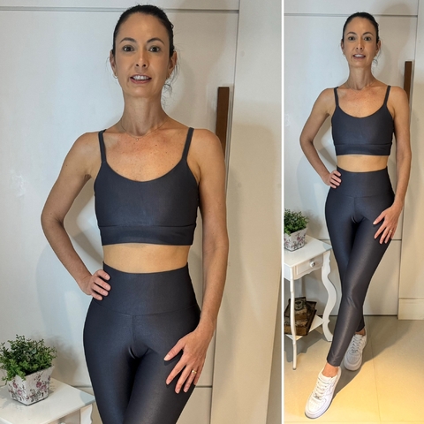 Conjunto Legging Basic - Grafite