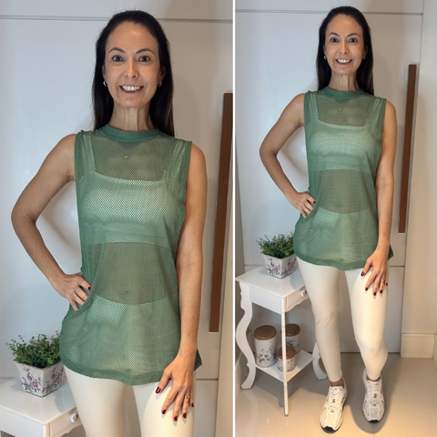 Regatão em Tela - Verde Oliva