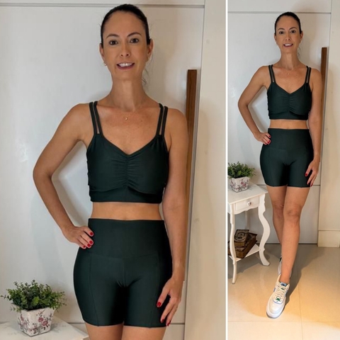 Conjunto Short Bia - Verde Musgo