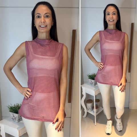 Regatão em Tela - Rosa Seco