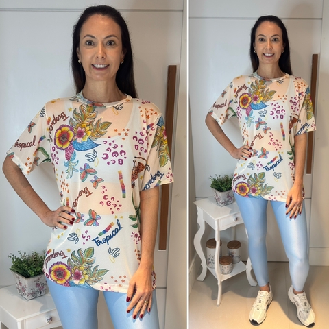 Camisetão em Tule - Inspiração Farm