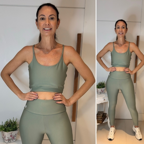 Conjunto Legging Basic - Suplex Power - Verde Oliva