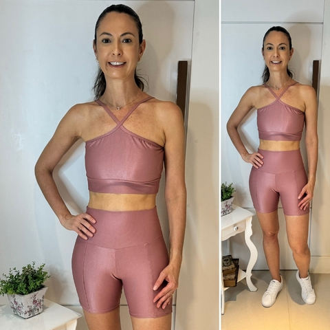 Conjunto Short Nina - Rosé