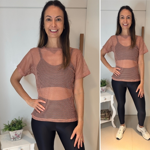 Camisetão Mullet em Tela - Rosé