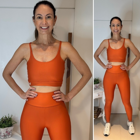 Conjunto Legging Basic - Suplex Power - Laranja