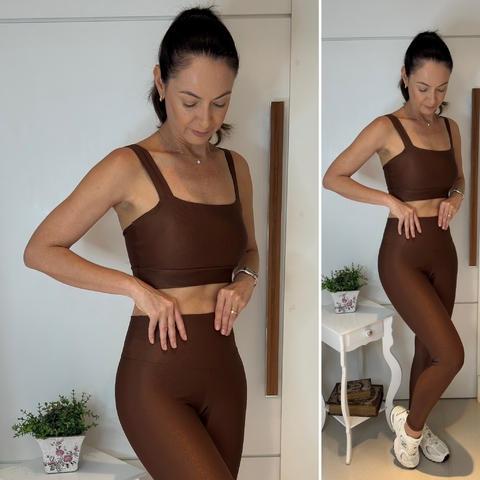 Conjunto Legging Basic - Chocolate