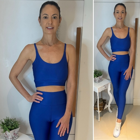 Conjunto Legging Basic - Suplex Power - Azul Royal