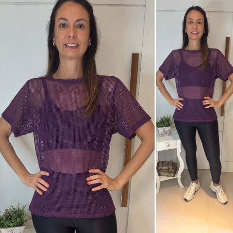 Camisetão Mullet em Tela - Uva