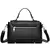Bolsa Satchel Preta Pequena Alça Transversal - Lucca Serin