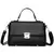 Bolsa Satchel Preta Pequena Alça Transversal - comprar online
