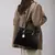 Bolsa Tote Média Preta Alça Dupla - Lucca Serin: Bolsas Femininas com Frete Grátis