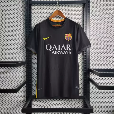 Camisa Retrô Barcelona III 13/14 Preta - Nike - Masculina Torcedor