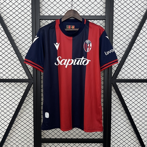 Camiseta Bologna Local 24/25 Rayada - Macron - Versión Masculina para Aficionados