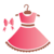 Stencil OPA Infantil Vestido 10x10cm - 1856 - comprar online