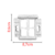 Aplique Janela Grande em Resina 9 x 9 cm - comprar online