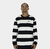 CAMISETA MANGA LONGA LISTRA TAG PRETA/OFFWHITE