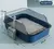 Kitty sandbox gato caixa de areia semi-fechada respingo bandeja de gato gato toa