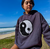 Moletom Crochê Yin Yang peluciado com bolso e capuz